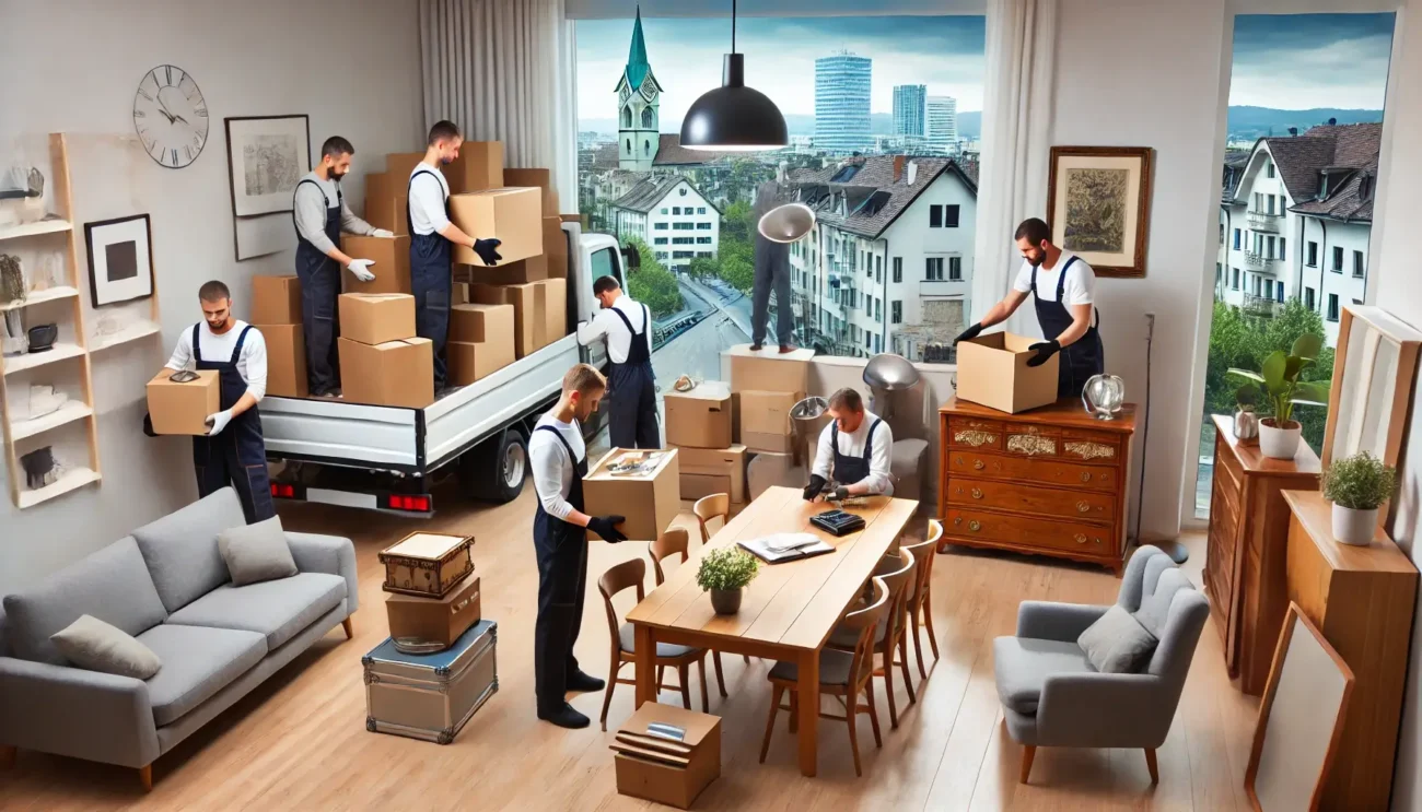Vollgestellter Keller in Zürich, der eine günstige Entrümpelung benötigt.